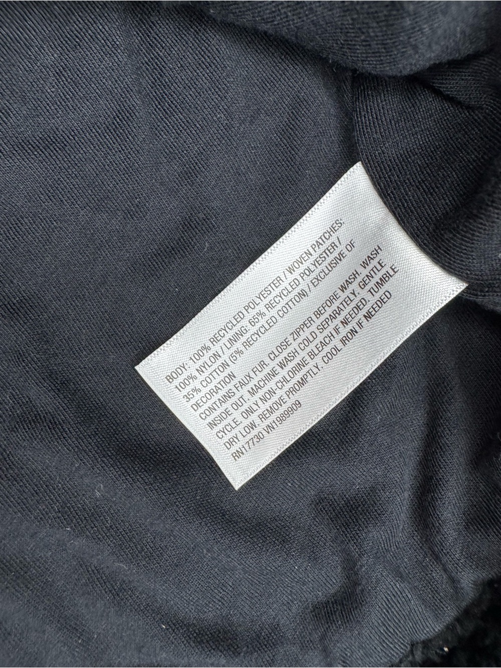JoyLab Women’s High Pile Fleece Bomber Jacket - Black Size Large NWT - Picture 6 of 9